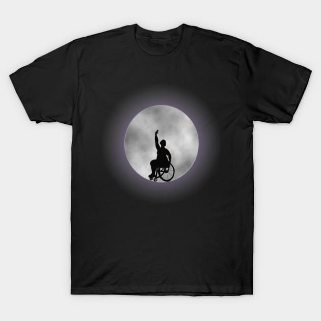 Plus size ballerina in a wheelchair T-Shirt by Kyttsy Krafts